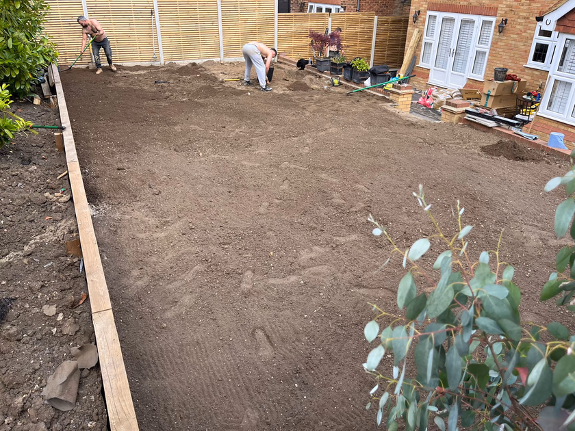French drainage system and full turf relay (3)
